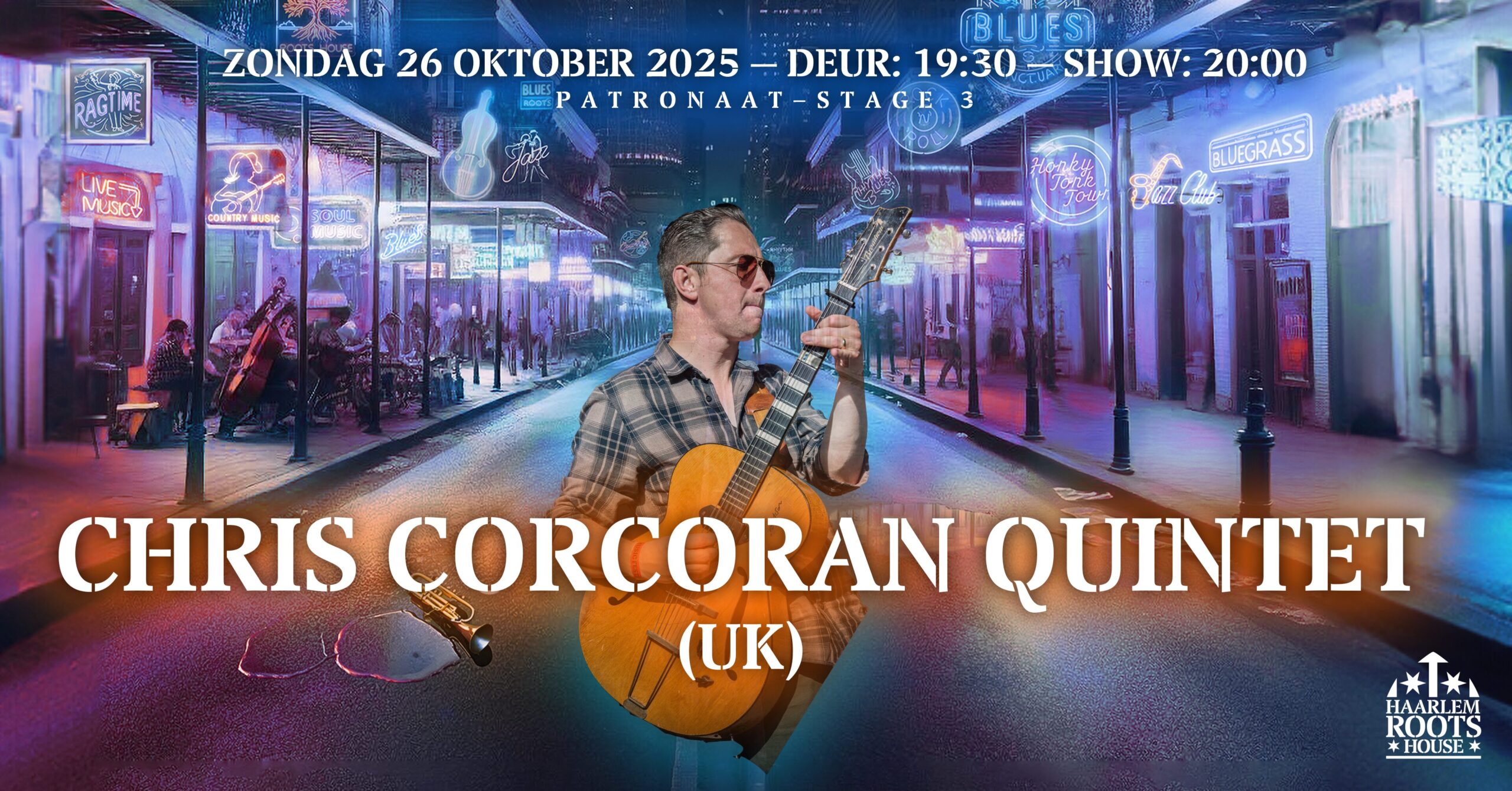 Haarlem Roots House | Chris Corcoran Quintet (UK/NL)